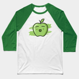 Cute Green Apple Baseball T-Shirt